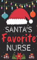 Santa's Favorite nurse: A Super Amazing Christmas nurse Journal Notebook.Christmas Gifts For nurse . Lined 100 pages 6" X9" Handbook Or Dairy.Christmas Notebook Gifts For M