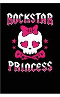 Rockstar Princess: Rock Star Music lover School College Student Teacher Notebook Journal 120 pages 6x9 blank undated