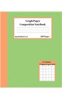 Graph Composition Notebook 5 Squares per inch 5x5 Quad Ruled 5 to 1 100 Sheets: Cute graph orange mixed gift grid squared paper Back To School Notebook Gift for Math Teens Science adults Students Programmers note taking and form