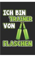 Ich bin Trainer von Flaschen: Monatsplaner, Termin-Kalender - Geschenk-Idee für Trainer - A5 - 120 Seiten