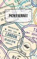 Montserrat: Dotted Travel Diary Notebook or Journey Dotted Grid Journal - Holiday Trip Pocketbook for Men and Women with Dots