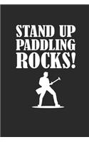 Stand Up Paddling Rocks: Notebook Stand Up Paddling Notizbuch kariert Paddle Planer SUP Journal 6x9