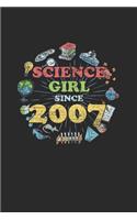 Science Girl Since 2007: Graph Paper Notebook - Scientist, Student And Teacher Gift Idea