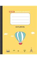 Unlined Notebook - Large (8.5x11 inches) - 100 Pages - Yellow Cover