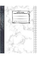 Graph Paper Composition Notebook: 110 Pages - Quad Ruled 4x4 - 8.5" x 11" Marble Large Notebook with Grid Paper - Math Notebook For Students