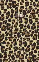 Jeri: Personalized Notebook - Leopard Print (Animal Pattern). Blank College Ruled (Lined) Journal for Notes, Journaling, Diary Writing. Wildlife Theme Des