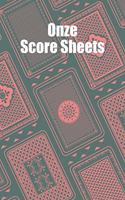 Onze Score Sheets: A pad of scoresheets: Perfect for scorekeeping: Pink and green playing card pattern cover