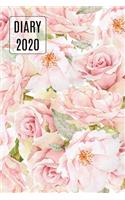 2020 Daily Diary Planner, Watercolor Roses
