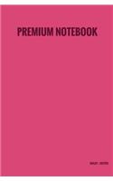Premium Notebook - Bullet / Dotted: Pink, Classic Notebook Bullet Journal, 102 Pages, to Write In, 5.25 X 8 (Professional Binding)