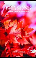 Seasons Monthly Note Planner 2019 1 Year Calendar