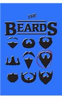 The Beards: Cool Journal with a Beard Themed Design on the Cover.