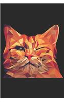 Polygon Cat Journal with Prompts for Kids
