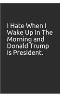 I Hate When I Wake Up in the Morning and Donald Trump Is President.