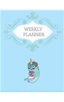 Weekly Planner: Undated Perpetual Coffee Mommy Zombie Creatures Theme Planner 52 Weeks V7