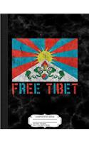 Free Tibet Composition Notebook: College Ruled 93/4 X 71/2 100 Sheets 200 Pages for Writing