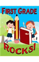First Grade Rocks!: 120 Page Ruled School Composition Kids Notebook Journal For Children In First Grade - 8.5 by 11 inches(45 Kool Kidz)