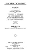 Federal workforce tax accountability