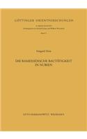 Die Ramessidische Bautatigkeit in Nubien: (22 Geottinger Orientforschungen)