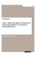Copy = Right? Die digitale Privatkopie im Spannungsverhältnis zu technischen Schutzmaßnahmen