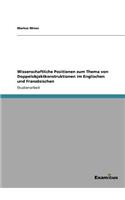 Wissenschaftliche Positionen zum Thema von Doppelobjektkonstruktionen im Englischen und Französischen: (German)
