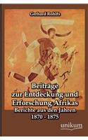 Beitrage Zur Entdeckung Und Erforschung Afrikas