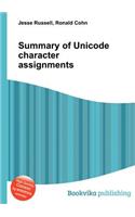 Summary of Unicode Character Assignments: (English)