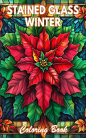 Stained Glass Winter Coloring Book