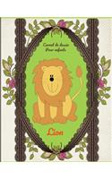 Carnet de dessin pour enfants Lion