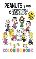 Peanuts Gang And Snoopy Coloring Book: Funny Coloring Book With 40 Images For Kids of all ages with your Favorite "Peanuts Gang And Snoopy" Characters.