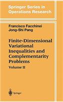 Finite-Dimensional Variational Inequalities and Complementarity Problems