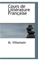 Cours de Littacrature Franasaise