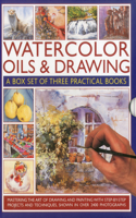 Watercolor Oils & Drawing Box Set