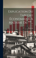 Explication Du Tableau Économique À Madame De ***...