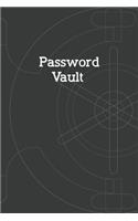 Password Vault: Alphabetical Tabs Password Logbook For Old People; Black Password Log Book; Offline Password Keeper Vault; Offline Password Manager; Password Keeper