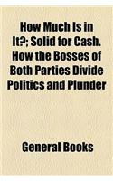 How Much Is in It?; Solid for Cash. How the Bosses of Both Parties Divide Politics and Plunder