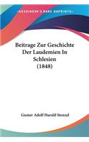 Beitrage Zur Geschichte Der Laudemien In Schlesien (1848)