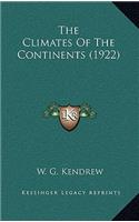 The Climates of the Continents (1922)