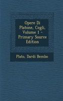 Opere Di Platone, Cogli, Volume 1 - Primary Source Edition