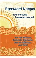 Password Keeper Your Personal Password Journal For Web Addresses, Passwords