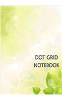 Dot Grid Notebook Green: 110 Dot Grid Pages