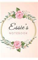 ESSIE'S Customized Floral Notebook / Journal 6x9 Ruled Lined 120 Pages School Degree Student Graduation university