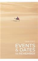 JAN-DEC Events & Dates to Remember: Minimalists Important & Special Dates Log Book - Year-Long Monthly Organizer for Birthdays, Anniversaries, Appointments, etc. - Simple Reminder - Ca