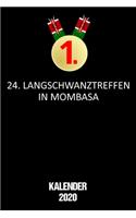 Kalender 2020 Langschwanztreffen in Mombasa: Terminkalender als lustiges Geschenk für deinen Kumpel Jahreskalender 2020 A5 1 Woche 2 Seiten / 6x9 Zoll 120 Seiten / Terminplaner 2020 klein für F