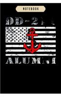 Notebook: Dd 214 alumni us navy veteran s for mens Notebook-6x9(100 pages)Blank Lined Paperback Journal For Student, kids, women, girls, boys, men, birthday g