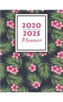 2020 - 2025 Planner: Six Year Monthly Calendar Organizer Jan 2020 - Dec 2025 60 Months View 8.5x11 Perfect New Years Resolution Gift - Flower Powerfully