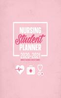 Nursing Student Planner 2020-2021 Monthly Calendar And Weekly Planner: 12 Month Agenda Inspirational Quotes Pink Colored Nursing School Organizer July 2020 - June 2021: Time Management Journal