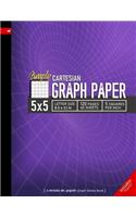Simply 5x5 Graph Paper: Cartesian Style Grid line ruled Composition Notebook, 8.5x 11in (Letter size), 120pages, 5 squares per inch(6 Create on Graph Paper)