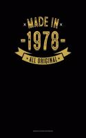 Made In 1978 All Original: Genkouyoushi Notebook(510 Genkouyoushi Notebook)