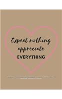 Expect Nothing, Appreciate Everything Notebook