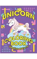 Unicorn Coloring Book for Kids Ages 2-4